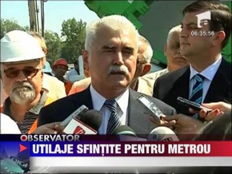 Preotii au sfintit utilajele performante care vor lucra la Magistrala 5 de metrou