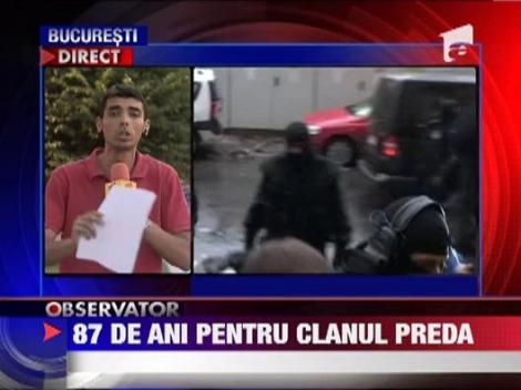 Cazul furtului de arme de la Ciorogarla: 87 de ani de inchisoare, pentru clanul Preda!