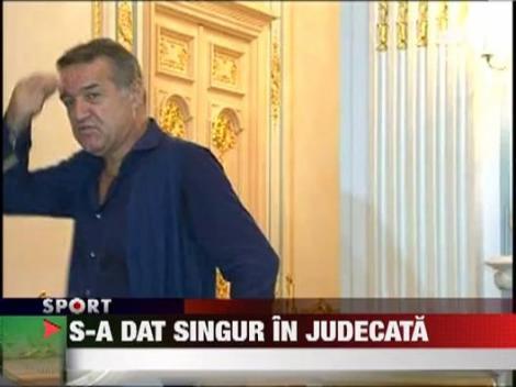 Culmea justitiei: Gigi Becali s-a dat singur in judecata!