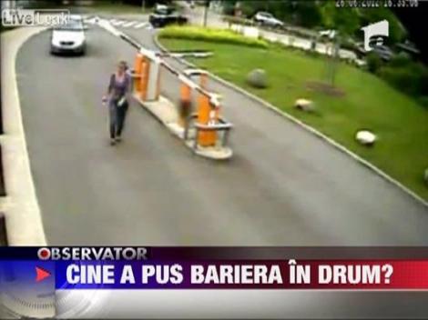 Accident comic in SUA: O femeie, lovita in cap de o bariera