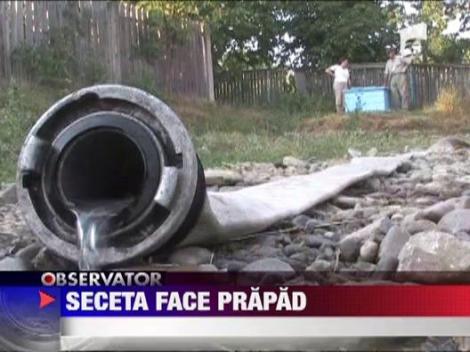 Seceta face prapad in mai multe zone din tara