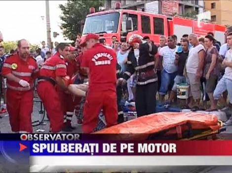 Craiova: Doi tineri au ajuns la spital in urma unui accident de motocicleta