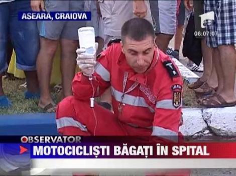 Craiova: Doi motociclisti au ajuns la spital din cauza unui sofer imprudent
