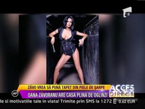 Oana Zavoranu are casa plina de oglinzi