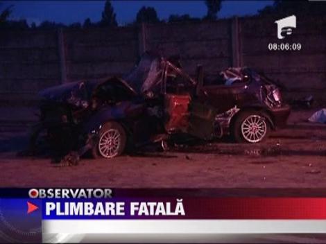 Accident grav in Bucuresti! Un sofer a iesit cu masina de pe sosea si s-a izbit de un copac