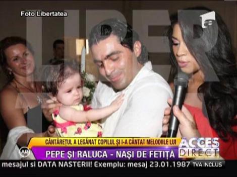 Pepe si Raluca au botezat o fetita