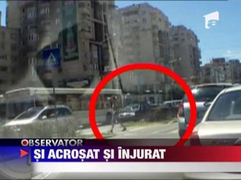 Cluj Napoca: Tanar acrosat si injurat de un sofer pe trecerea de pietoni