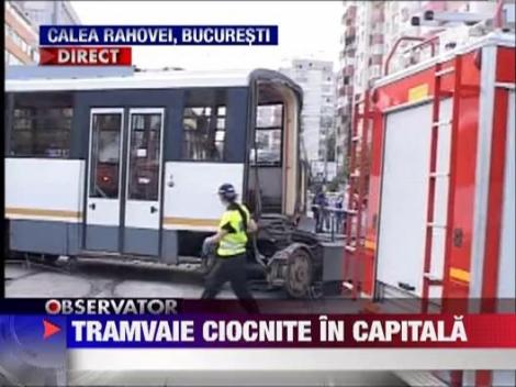 Accident grav in Capitala: Doua tramvaie s-au ciocnit intr-o intersectie