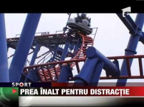 Peter Crouch a trait un cosmar! Sotia lui a ramas blocata intr-un carusel, la 15 metri inaltime