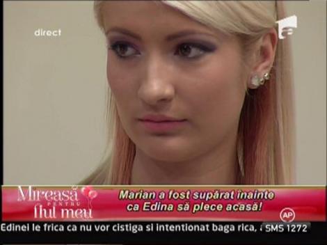 Marian a fost suparat inainte ca Edina sa plece acasa!