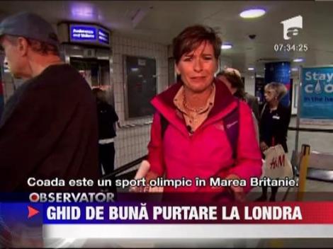 Ghid de buna purtare pentru turisti pe timpul Olimpiadei