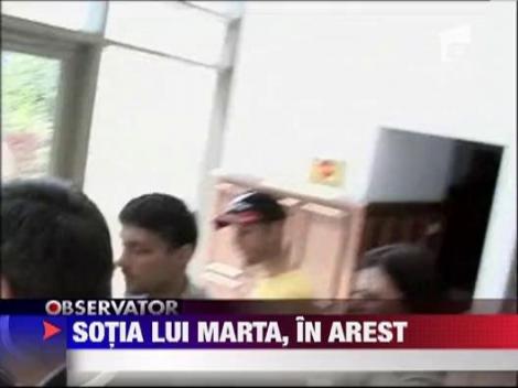 Sotia lui Codrut Marta, arestata pentru proxenetis