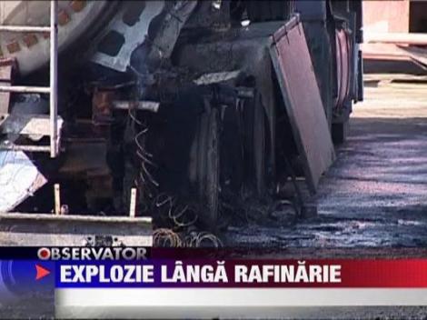 Pitesti: O cisterna cu pacura a sarit in aer la doi pasi de Rafinaria Arpechim