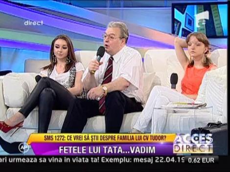 Fetele lui Vadim Tudor nu merg niciodata in club!