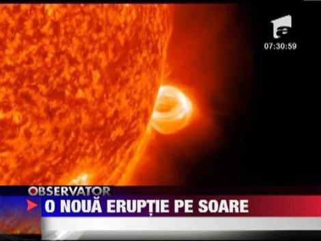 A avut loc o noua eruptie solara. Vezi aici imaginile spectaculoase!