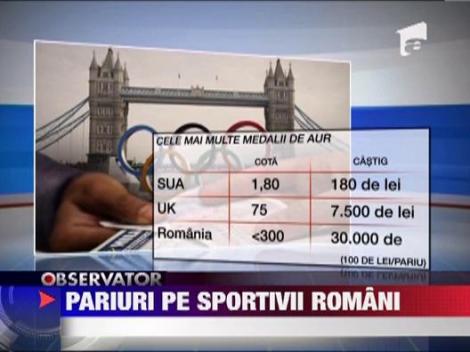 Agentiile de pariuri au scos ofertele pentru J.O. de la Londra. Romania are cota 300 ca va obtine cele mai multe medalii de aur la olimpiada