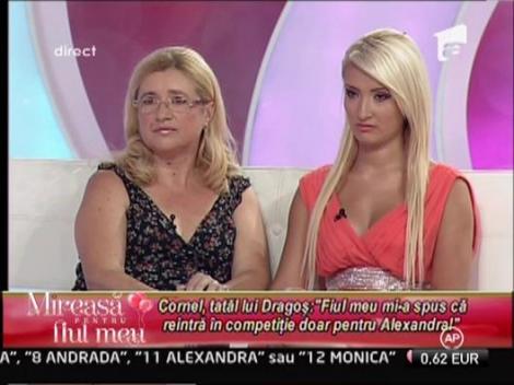Cornel, tatal lui Dragos: "Fiul meu a reintrat in competitie doar pentru Alexandra"