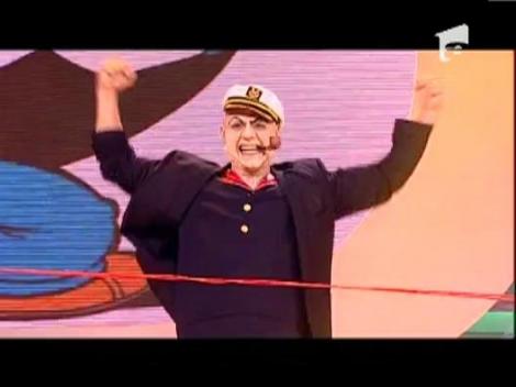 Nimeni nu si-a dat seama! Cine s-a aflat in spatele mastii lui "Popeye Marinarul"?!