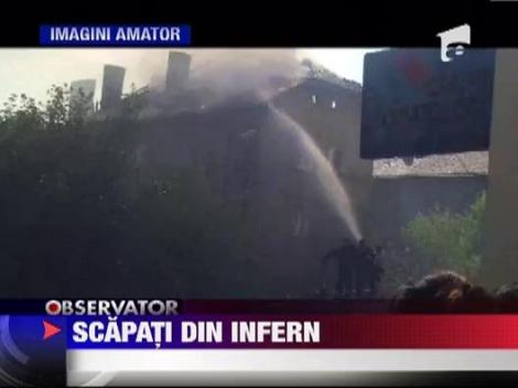 Incendiu devastator in orasul Lupeni