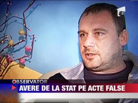 Avere de la stat pe acte false