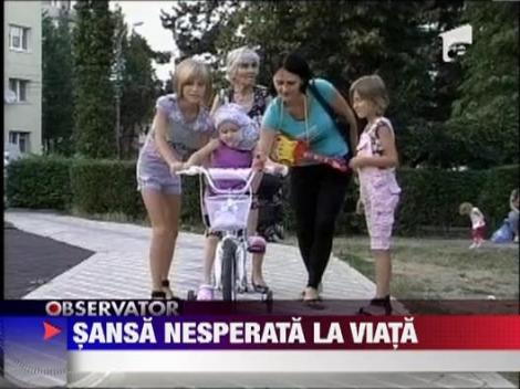 Sansa la viata: O fetita de 4 ani, cu o tumora imensa la cap, operata cu succes