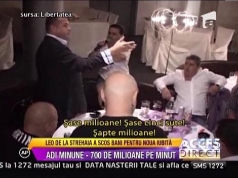 A plouat cu milioane peste Adi Minune, la ultima petrecere a lui Leo de la Strehaia