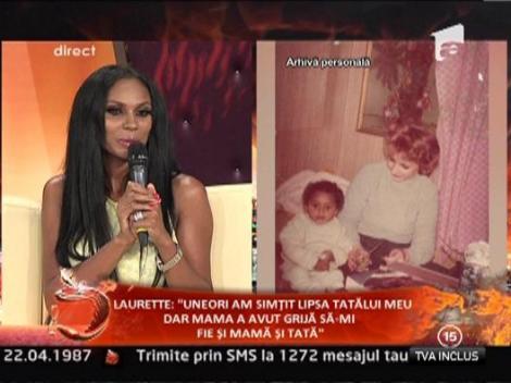 Laurette: "La liceu si la facultate am avut probleme din pricina culorii pielii"