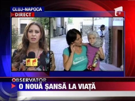 Medicii clujeni incearca sa salveze viata unei fetite cu o tumoare de 1 kilogram