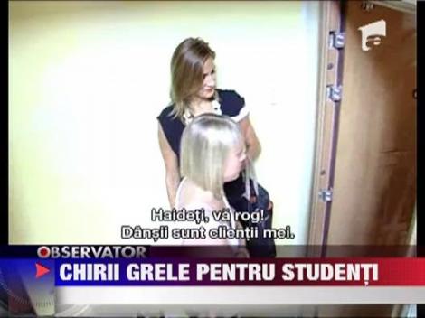 Chirii scumpe pentru studentii romani