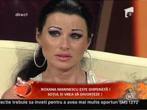 Roxana Marinescu isi roaga sotul sa o ierte, cu ochii in lacrimi