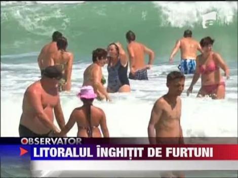 Dezastru pe litoralul romanesc: Mai multe plaje au fost distruse de furtuni‎