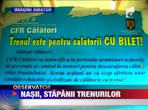 Nasii, stapani peste trenurile tarii