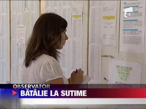 Bataie pe locurile universitatilor de stat: S-a picat si cu media 9!