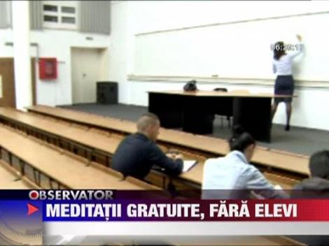 Elevii care nu au promovat BAC-ul nu sunt interesati de meditatii