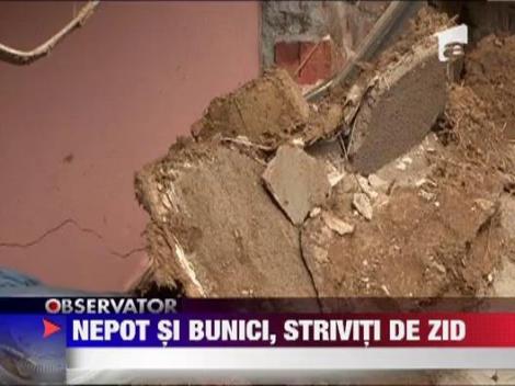 Drama: Un copil si bunicii lui au murit striviti sub un zid