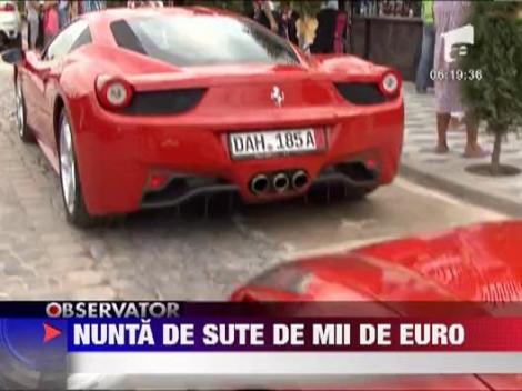 Nunta ca la tigani: caleasca regala trasa de cai, rochii luxoase si masini de sute de mii de euro!