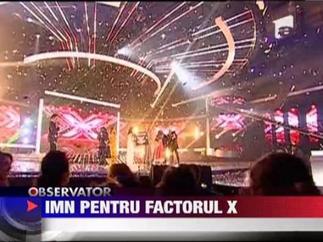 Andrei Leonte canta primul imn X Factor