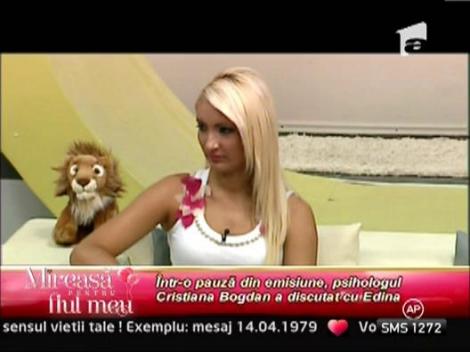 Edina si Dragos, intalnire cu psihologul