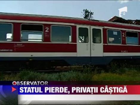 Companiile private pun stapanire pe cale ferata