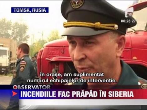 Stare de urgenta in Siberia: Mii de hectare de vegetatie, in flacari