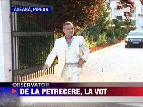 De la petrecere, la referendum