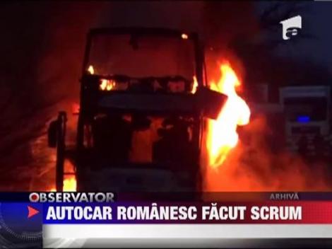 Autocar romanesc facut scrum in Bulgaria
