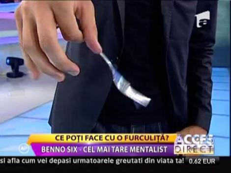 Vezi aici ce poate face mentalistul Benno Six cu o furculita!