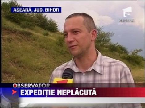 Cadavru gasit intr-un crater de 70 de metri adancime