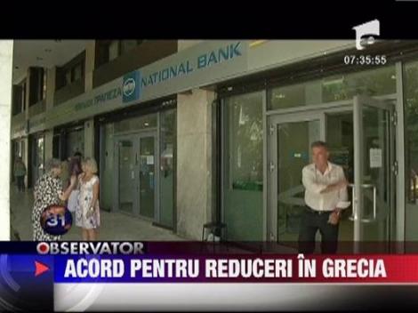 Acord pentru reducerea cheltuielilor bugetare in Grecia