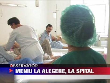Minune la Botosani! Pacientii din spital isi aleg singuri meniul