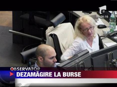 "Telenovela" pe burse: Actiunile europene, in scadere dupa ce BCE a dezamagit investitorii