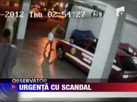 Scandal in spitalul judetean din Galati! Un tanar agresiv a devastat camera de garda