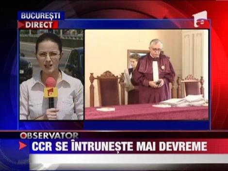 Curtea Constitutionala se va reuni pe 31 august!