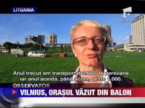 Vilnius, orasul vazut din balon